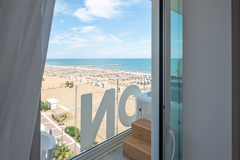 Panorama Mare Camera con vista mare e jacuzzi privata - Unico Hotel 5 Stelle Caorle