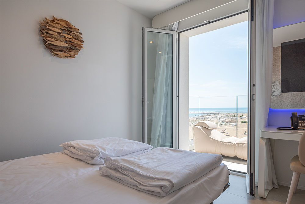 Suite Mare camera vista mare con jacuzzi privata - Unico Hotel 5 Stelle Caorle